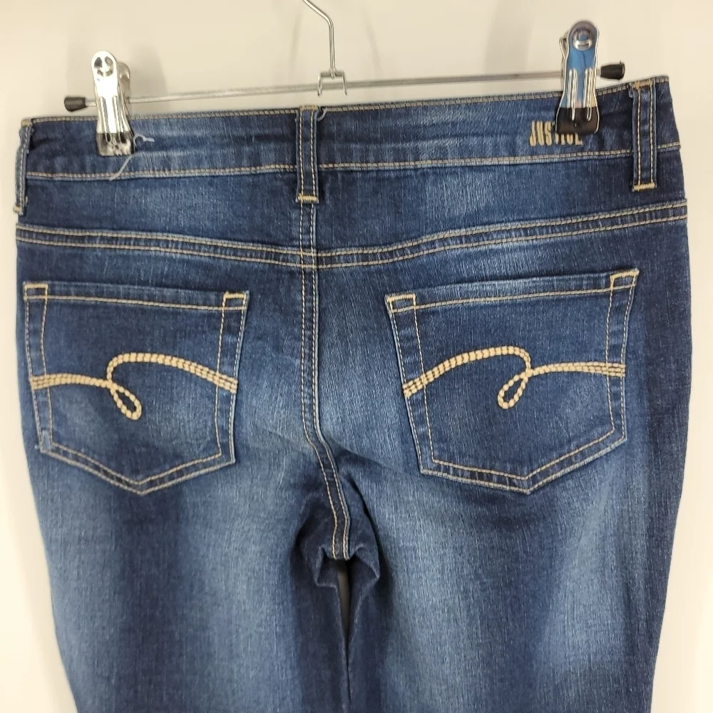JUSTICE Girls Midrise Bootcut‎ Jeans Size 14